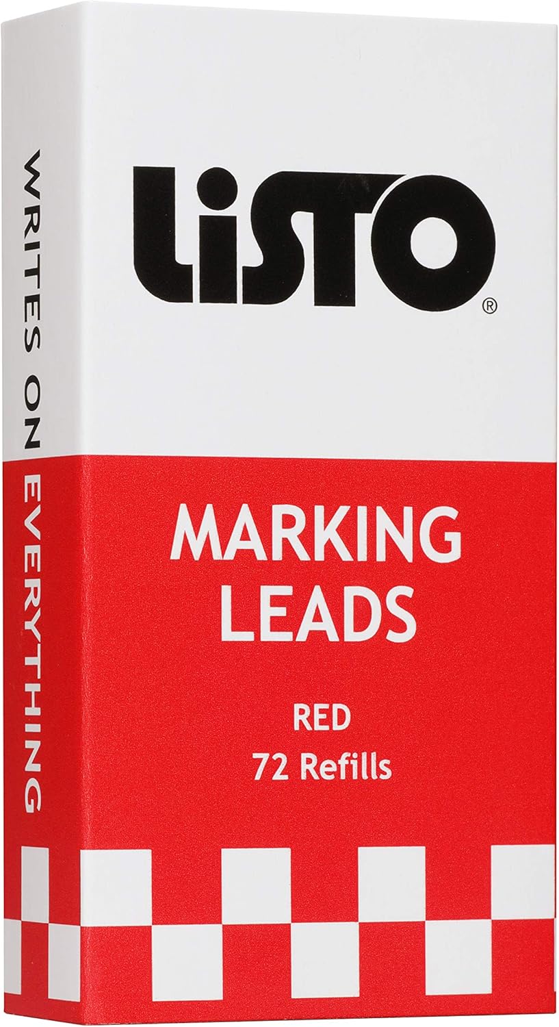 Listo Marking Pencil Refill - Listo 162 Refill, Box of 72, Red