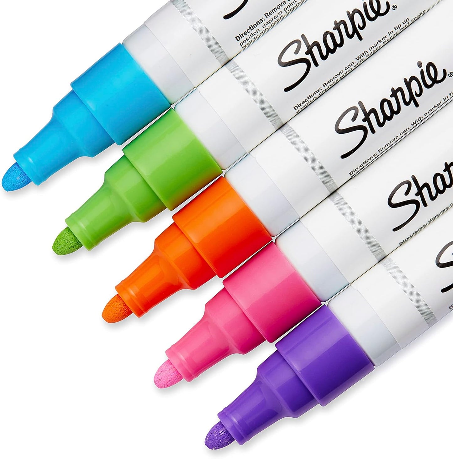 Sharpie Oil-Based Paint Markers, Fine Point, 5 Count - Great for Rock Painting