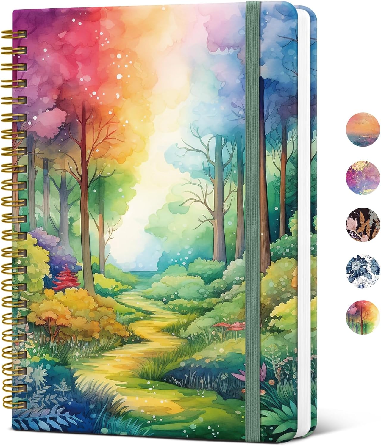 ZOTIA Lined Spiral Journal Notebook for Women, A5 College Ruled Journals for Writing, Hardcover Notebooks for Work, Note taking and Office School Supplies,140 Pages - Yellow
