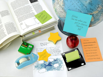 Post-it Notes, Daisy Shape, Assorted Colors, 2.6x2.6 in, 2 Pads, 75 Sheets/Pad (7350-DSY)
