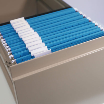 Smead Standard Hanging File Folders, 25 Count, Assorted Primaries, 1/5-Cut Adjustable Tabs, Letter Size (64059)