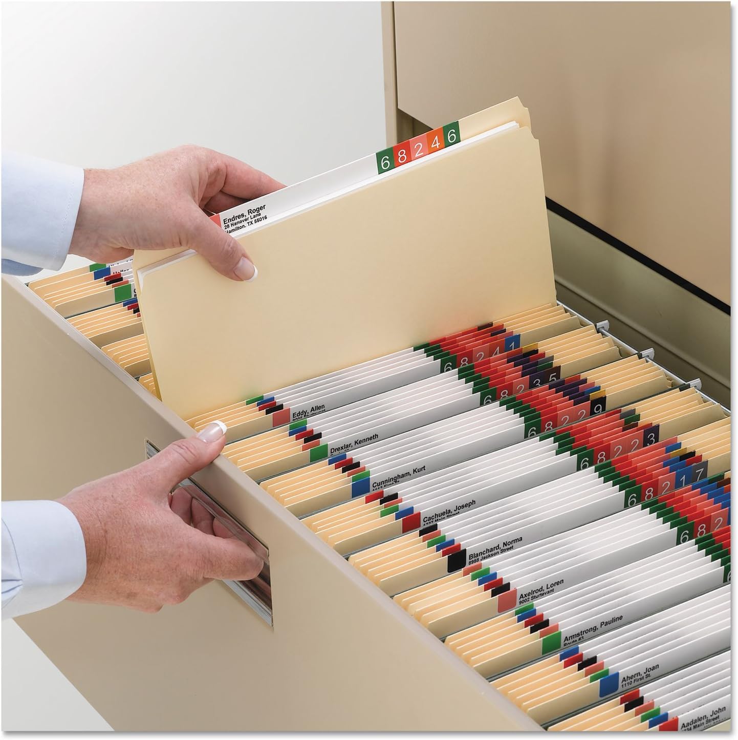 Smead File Folder, 1/3-Cut Tab, Assorted Positions, Legal Size, Manila, 100 per Box (15330)