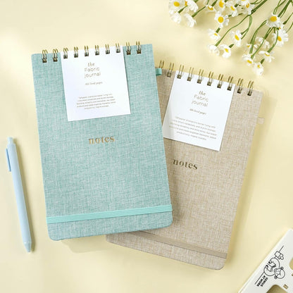 A5 Top Spiral Notebook – Hardcover Journal 160 Pages 100 GSM Thick Paper With Elastic Band & Pen Holder Steno Pads College Ruled Writing Notebooks for Work School Travel Pink