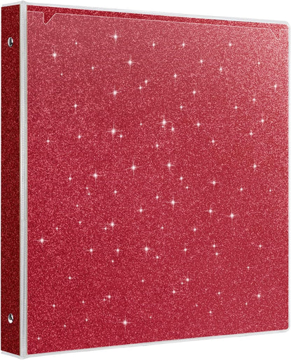 EYROZILL 3 Ring Binders 1 Inch Round Rings Binder Gold Binder Holds 8.5" x 11" Letter Size 300 Sheets, Waterproof, Gold
