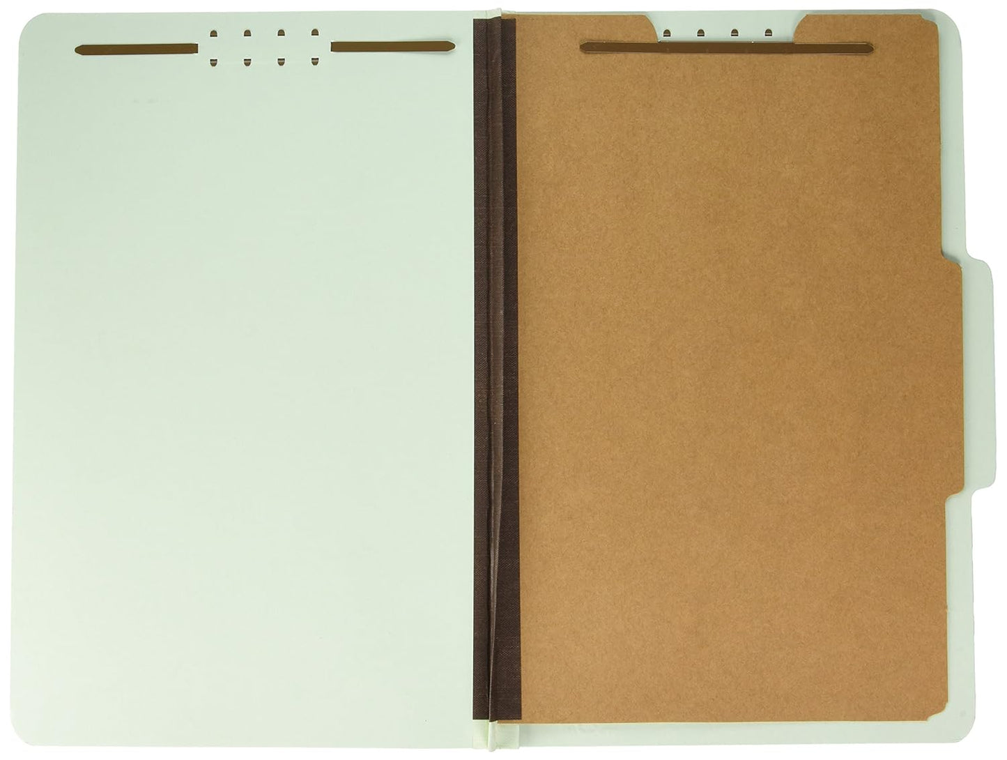 Pendaflex Classification Folders - Standard, 1 Divider, 2" Embedded Fasteners, Legal Size, Light Green, 10 per Box (17175EE)