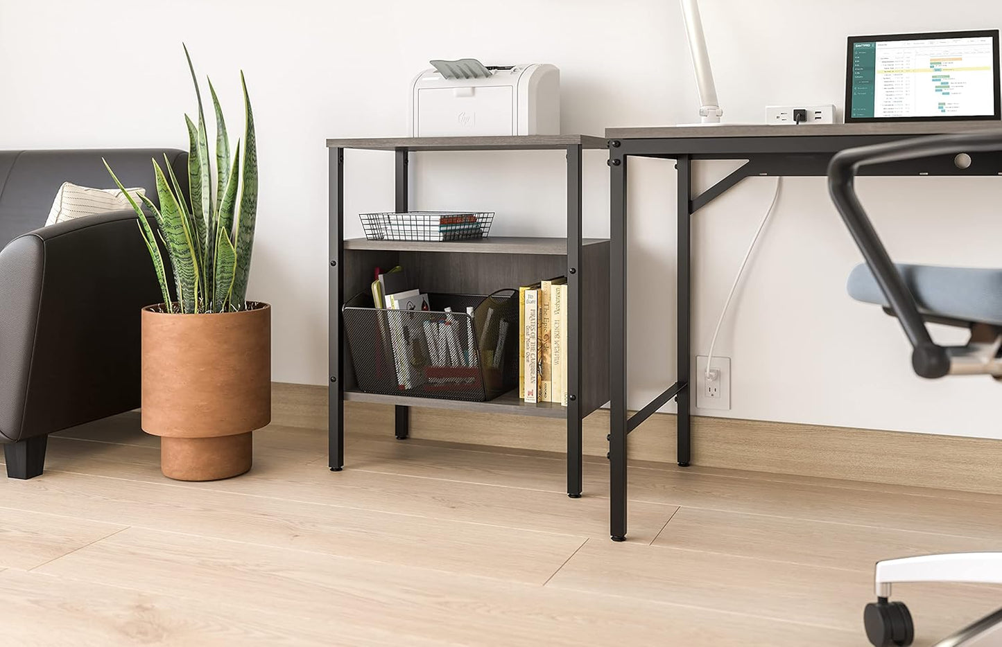 Safco Onyx Mesh Letter-Size Desktop Tub Filer, Durable Steel Mesh Construction, Collapsible For Compact Storage, Integrated Handles, Silver