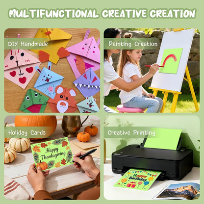 40 Sheets Cream Cardstock Paper 8.5 x 11, Ivory Cardstock Printer Paper 8.5x11, Off White Card Stock Paper 8.5 x 11, 200 GSM Construction Paper for DIY Cards, Greeting Cards, Wedding Invitations