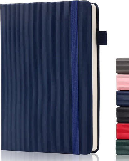 BOBO RABBIT Lined Journal Notebook for Work 100 GSM Thick Paper 300 Pages College Ruled A5 Notebook Hardcover Leather Journal for Writing School Office, 5.63"x8.43"