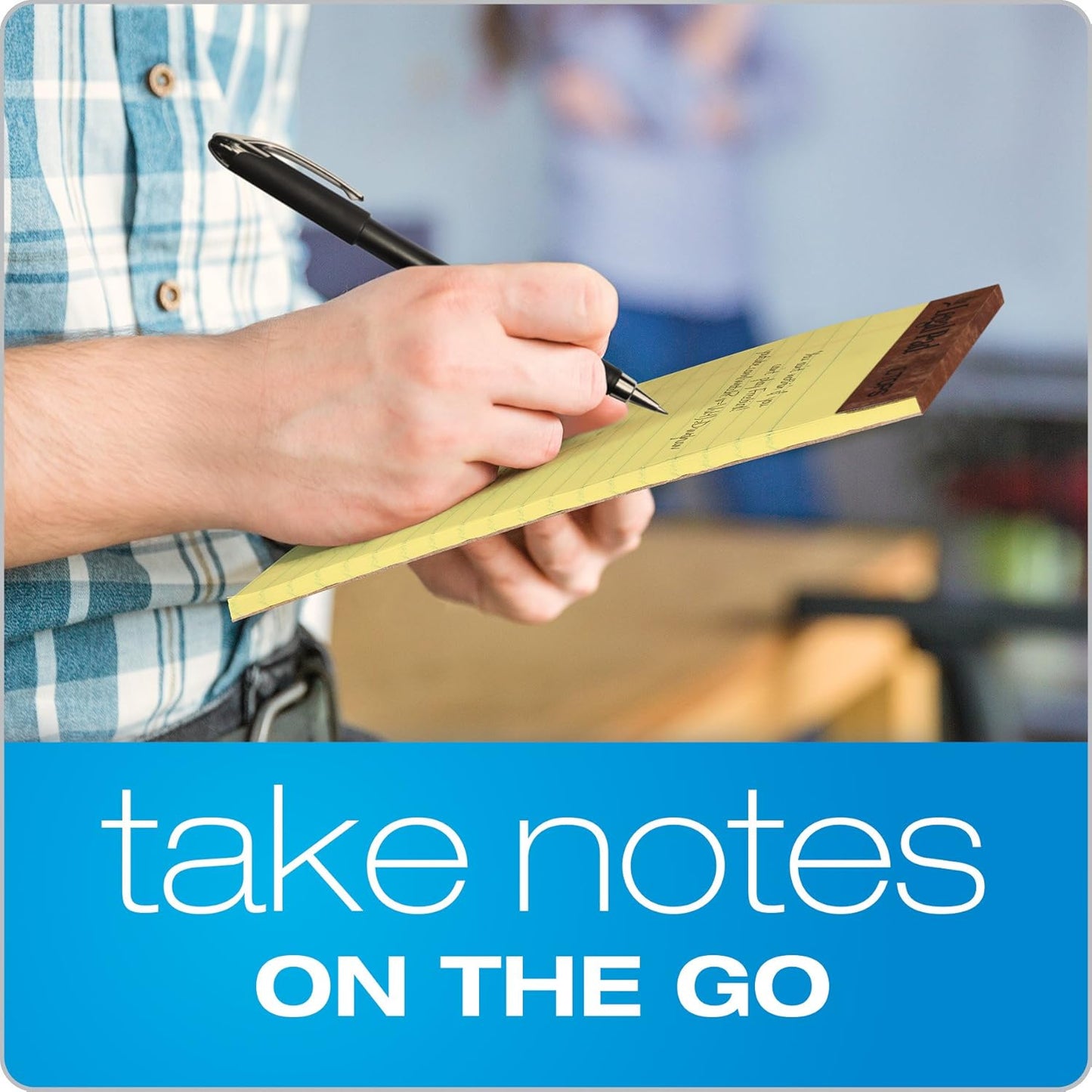 TOPS The Legal Pad Writing Pads, 5" x 8", Jr. Legal Rule, Canary Paper, 50 Sheets, 5 Pack (75017)