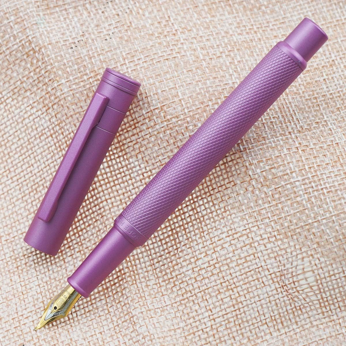 Hongdian Matte Black Forest Rollerball Pen with Schmidt Black Ink Refill, Classic Design with Metal Case for Business Signature