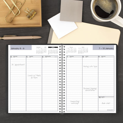 AT-A-GLANCE 2026 Appointment Book Planner, Weekly, 5" x 8", Small, DayMinder, Black (G2000026)