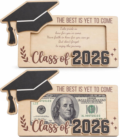 Wooden Cute Pencil Gift Card Holder 3.36x6 inches, Graduation Cash Holder for Class of 2026, Teacher Appreciation Gifts, Creative Money Gift Idea for Students, Teacher Gift, Teacher Appreciation Gifts