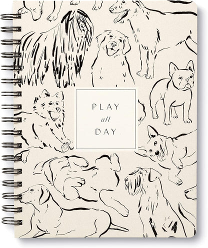 Compendium Spiral Notebook – Expect the Best Things to Happen Today – A Designer Spiral Notebook with 192 Lined Pages, College Ruled, 7.0" W x 9.25" H