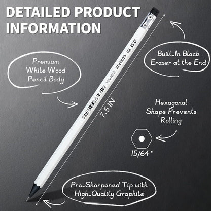 M&G Wood-Cased 2B Pencils, 24 Pack Pre-Sharpened Pencils with Top Erasers, Bulk Black Pencils for School Teacher Supplies, Writing, Drawing and Sketching