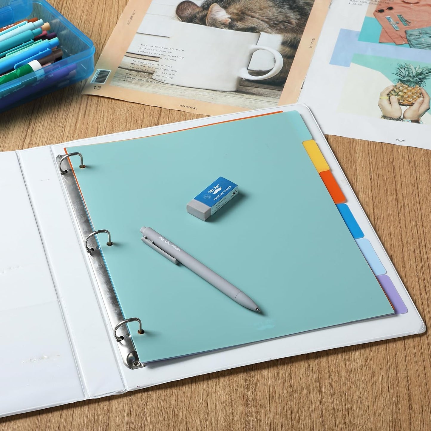 Mr. Pen- Binder Dividers, 6 Tab Dividers, Pack of 2 Sets (12 Dividers Total), Dividers