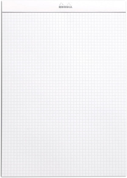 Rhodia Head Stapled Pad, No16 A5, Dot - Black