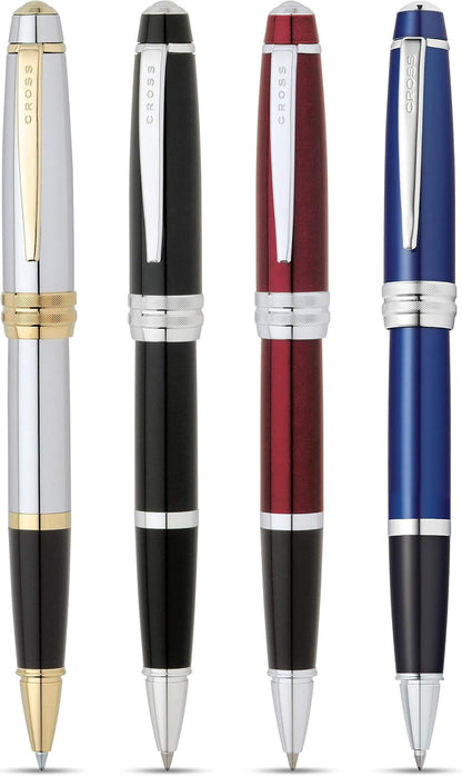 Cross Bailey Matte Red Lacquer Rollerball Pen - Refillable Pen for Smooth Writing - Well-Balanced, Distinctive Design - Easy Handling - Comfortable Grip - Gift-Ready Black Ink