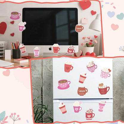 Xqumoi 30 Pack Teacher Sticky Notes - Funny Coffee Cup Self Sticky Notepads Writing Memo Pads for Teacher Appreciation Back to School Office Supplies Coffee Lover Gift Party Favors Goodies Bag Fillers