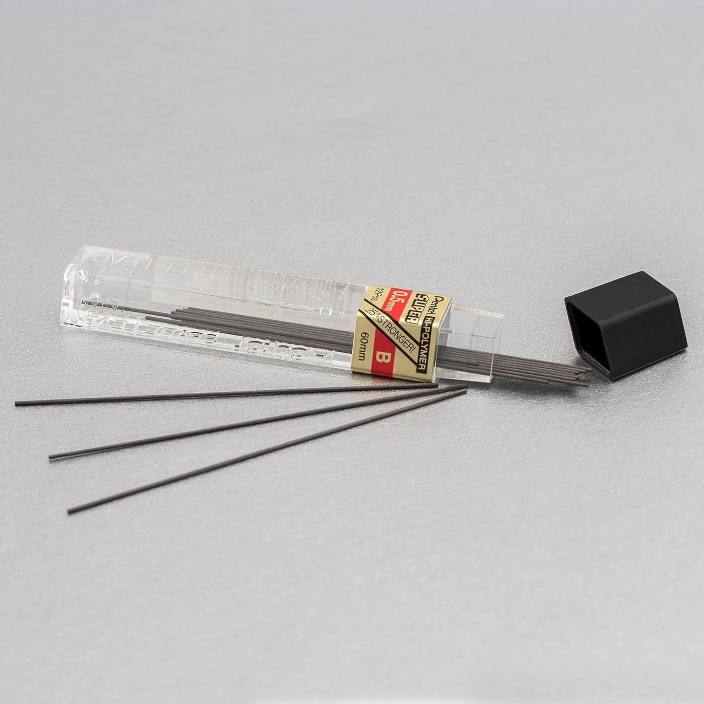 Pentel Super Hi-Polymer Lead Refill (0.5mm) Fine, 2H, 36 Pieces of Lead (C505BP32H-K6)