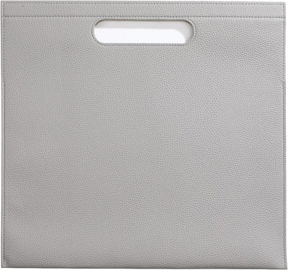 Premium PU Leather Waterproof File Folder & File Jackets & File Pockets Easy to Clean Document Organizer, Multi-Color Options, 13.34x12.56in, Ideal for Students & Professionals(Brown)