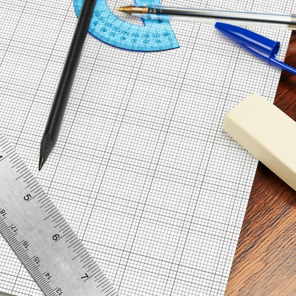 Fuyoooo 25 Sheet Graph Paper Pad 24" x 36" Large Graph 1" and 1/4" Ruled Grid Paper for Engineer Architect Designer Mathematician Draftsmen Sketch House Commercial Building Plan Drafting(White)