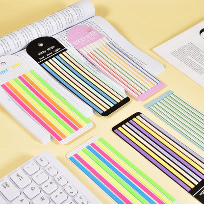 BAYTORY 1380Pcs Transparent Highlighter Tape Reusable, Clear Sticky Tabs for Annotating Books, Long Highlighting Strips Page Markers Index Tabs, Sticky Notes Aesthetic Office School Supplies