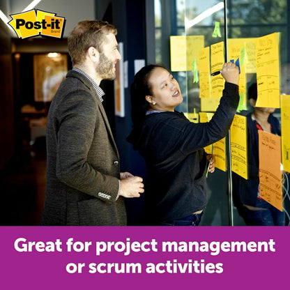 Post-it Super Sticky Big Notes, 11 in. x 11 in., Extra Large Sticky Notes Yellow, 1 Pad, 30 Sheets, Great for Vision Boards, Creative Projects, Study Spaces, Group Brainstorming, and More