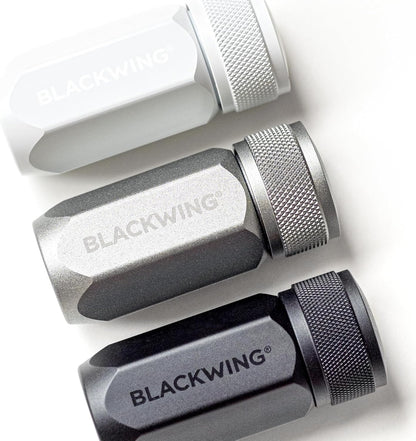 Blackwing One-Step Long Point Sharpener, German Steel Blade, Machined Aluminum, Compact Design, Black