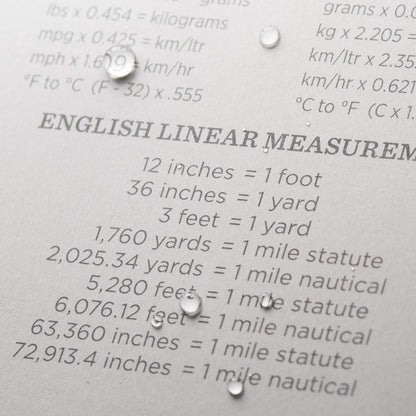 Rite in the Rain Weatherproof Legal Pad, 8.5" x 11", Gray Cover, Legal Pattern (No. LP785)