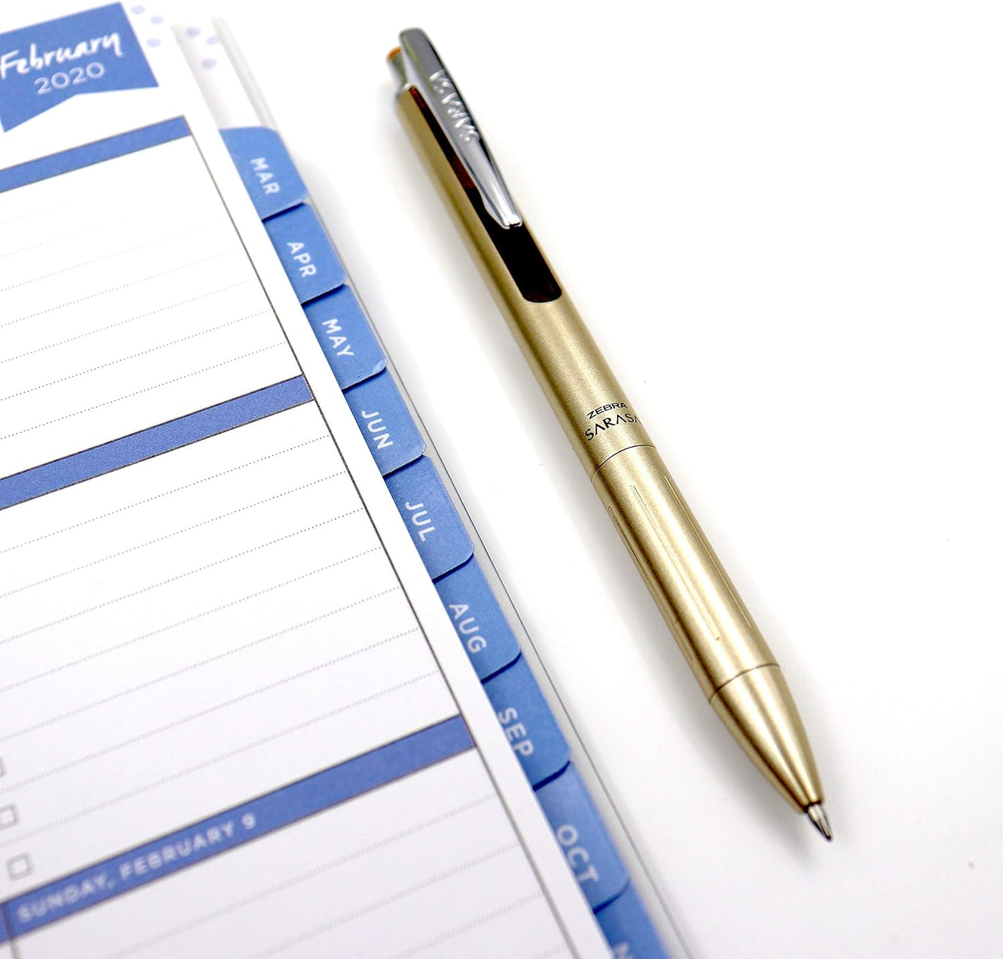 Zebra Pen, SARASA Grand Retractable Gel Pen, Solid Brass Barrel, Fast-Drying Black Ink, 0.7mm Point, Ideal for the Left Handed, Eliminates Smudging, Navy Brass Barrel, 1-Pack, (45211)