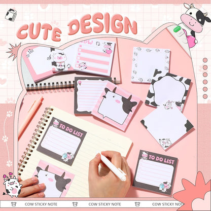 9 Pads Wildflower Sticky Notes 3x3 Inch Cute Self Stick Notepads Notes Adhesive Memo Pad Office Decor Gifts for Students School Teacher Meeting Office Supplies