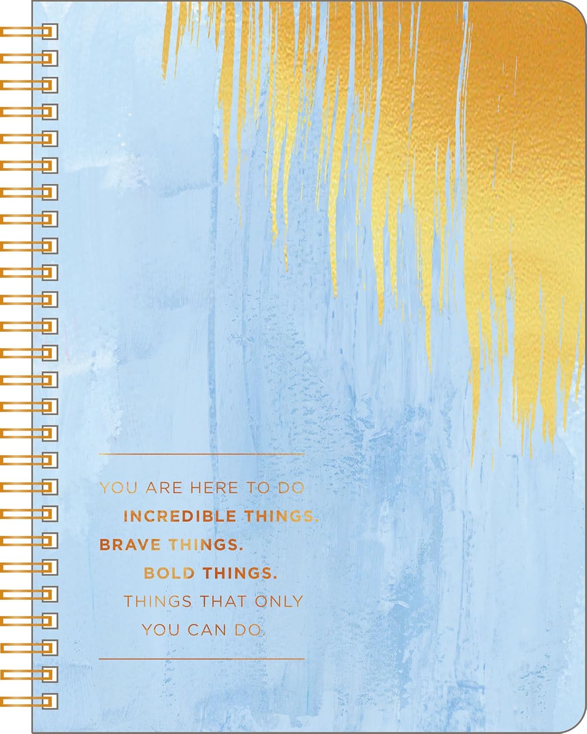 Compendium Spiral Notebook – Expect the Best Things to Happen Today – A Designer Spiral Notebook with 192 Lined Pages, College Ruled, 7.0" W x 9.25" H