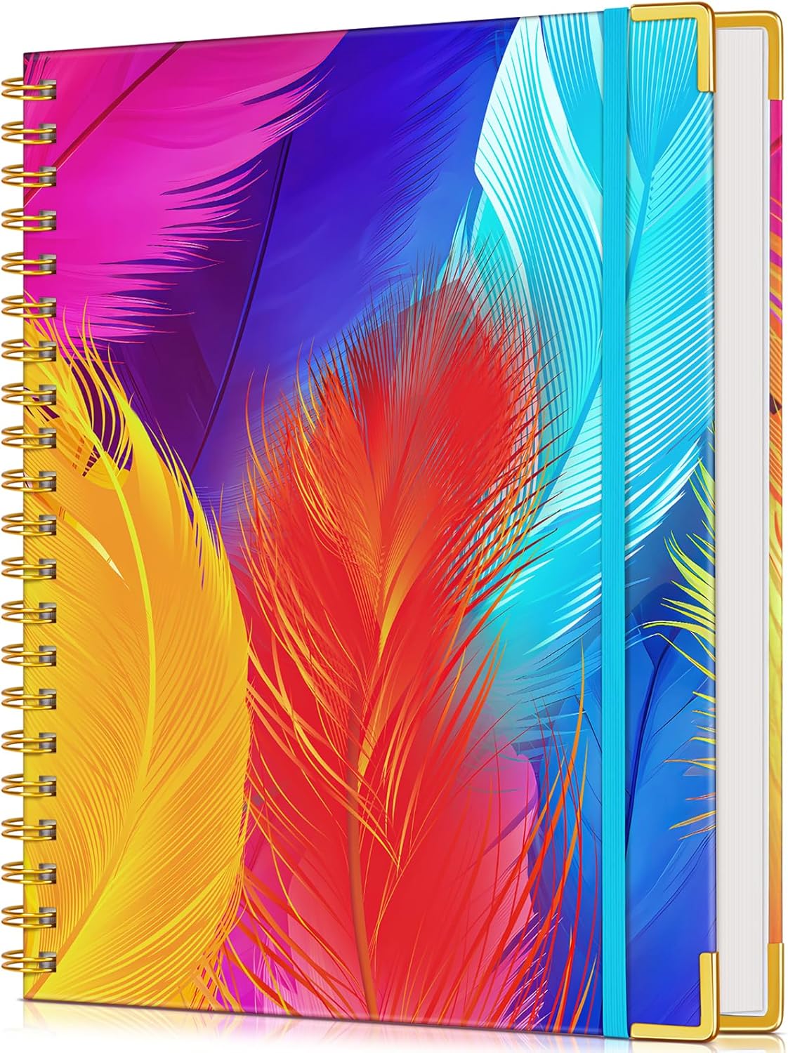 Lined Spiral Notebook Journal for Women, 200 Pages Cute Notebooks 8.5” x 11”, A4 Large Hardcover Spiral Journals with 100 GSM Thick Paper, College Ruled Notebook for Writing Work School, Autumn Tree