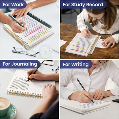 Lined Spiral Notebook Journal for Work, 300 Pages Thick B5 (7.1"x10") College Ruled Journal for Women & Writing, Hardcover Notebook for Note Taking, Perfect for Office Home School Supplies, Purple