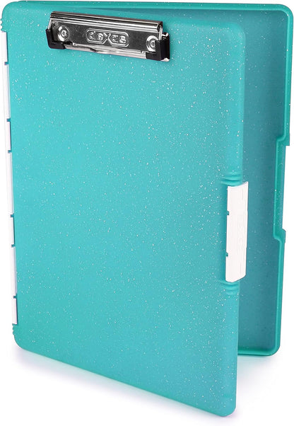 Dexas Slimcase 2 Plastic Clipboard with Storage and Side Opening, Black, Office Supplies Clipboards to Organize, Carry and Store, A4 Holder, Style and Functionality Nursing Clipboards