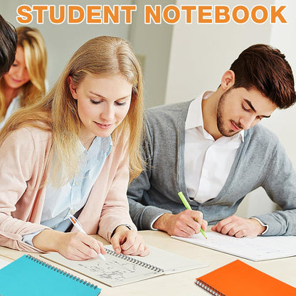 Eersida 20 Pack A5 Spiral Notebook College Ruled Spiral Notebook Bulk 5.5 x 8.3 Inch Hardcover Notepads Lined Travel Writing Journal Notepad, 50 Sheets 100 Pages(Black, Kraft)