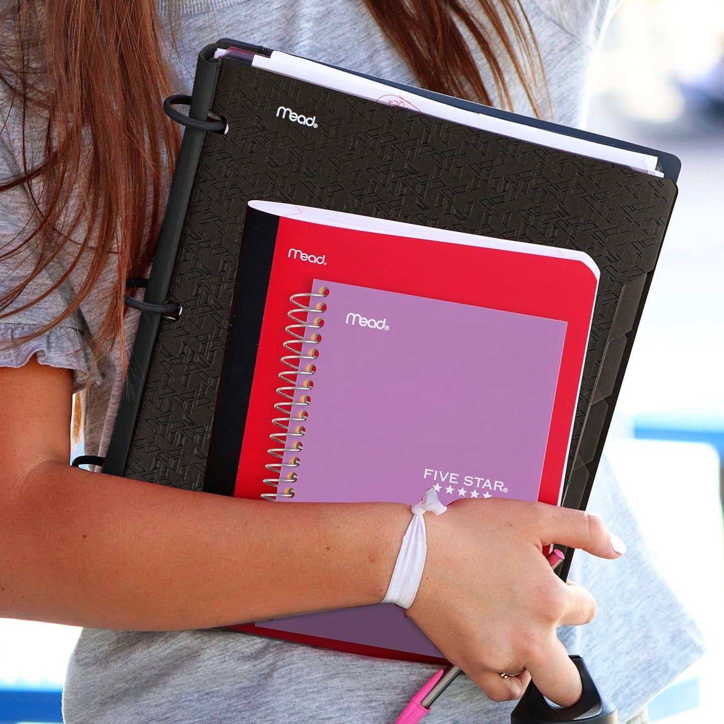 Five Star Spiral Notebook, 1 Subject, College Ruled Paper, 4-3/8" x 7", Personal Size, 80 Sheets, Fights Ink Bleed, Water Resistant Cover, Seaglass Green (450048CH1-ECM)