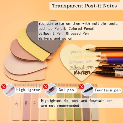 YOUDEFUL 1600pcs Translucent Sticky Note Tabs, Morandi Page Markers for Annotating Books,Repositionable Book Flags Tabs Strip with Binders, Clear Sticky Notes,Page Tabs,Index Tabs
