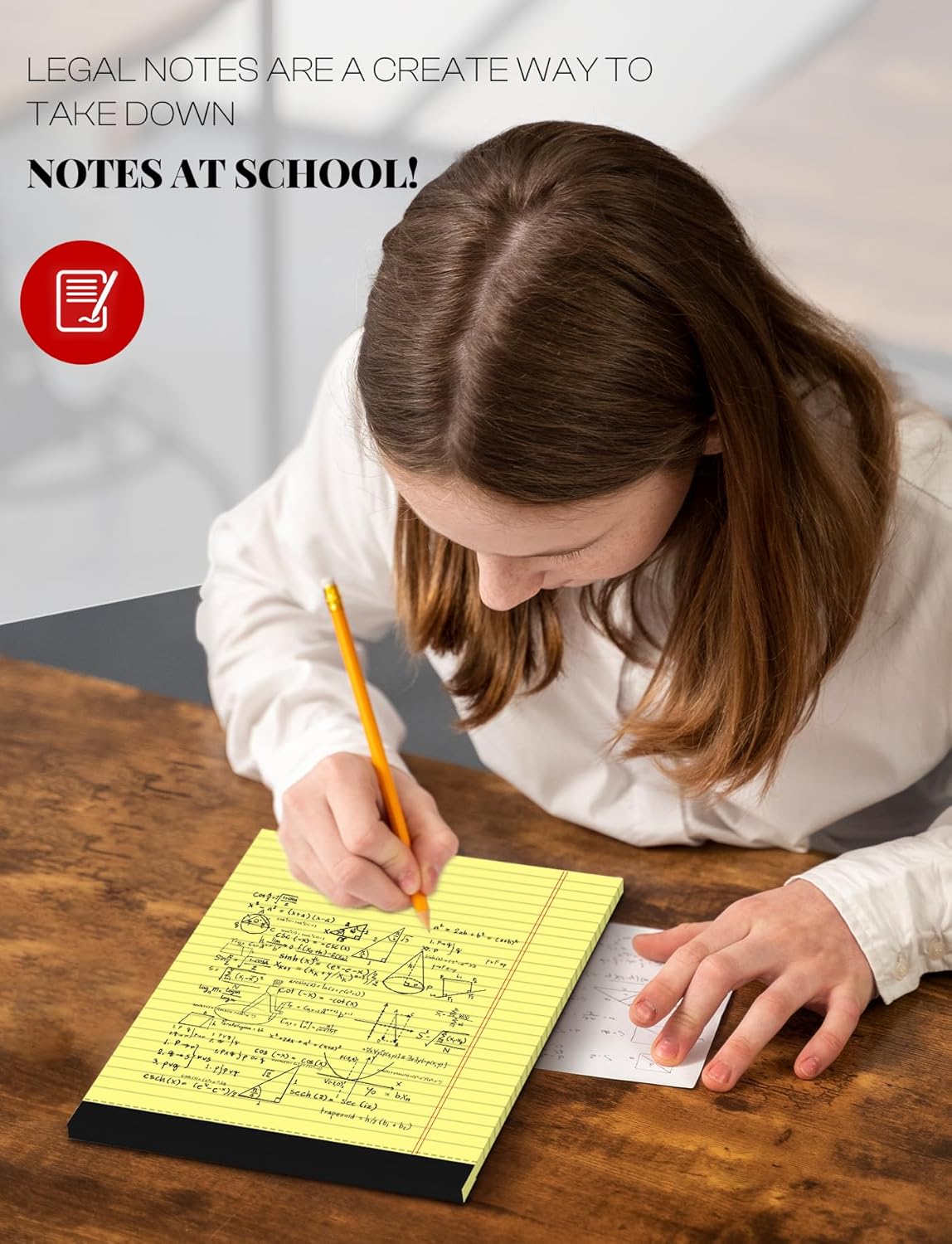 Legal Pads 8.5 x 11 White Note Pads 8.5 x 11 In 2 Pack Notepads 8.5 x 11 Writing Pads of Paper 8.5 x 11 Legal Notepads Wide Ruled White Lined Paper Pads 8.5 x 11 30 Sheets Per Legal Note Pads 8.5 x 11