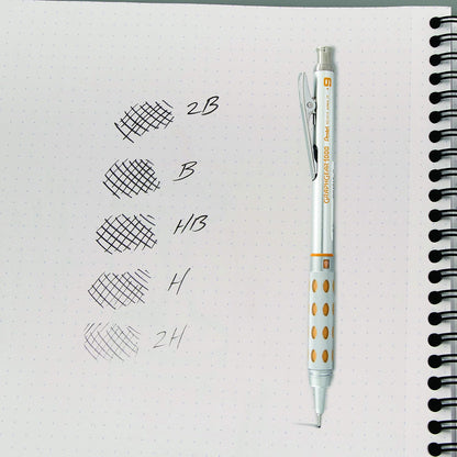 Pentel Super Hi-Polymer Lead Refill, (0.9mm) Thick, 2B, 180 Pieces of Lead, 12 Tubes of Lead (50-9-2B)