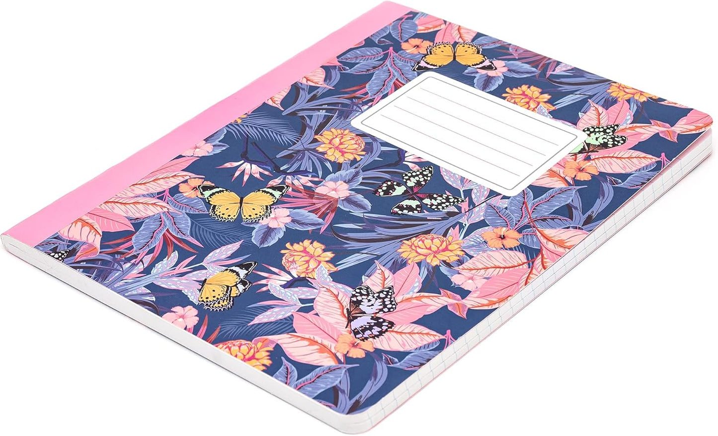 Pukka Pad, Composition Notebooks - 3 Pack of Journals Featuring 140 Pages of College Ruled 80GSM Paper with Sturdy Cover Stock - 9.75 x 7.5in - Bloom