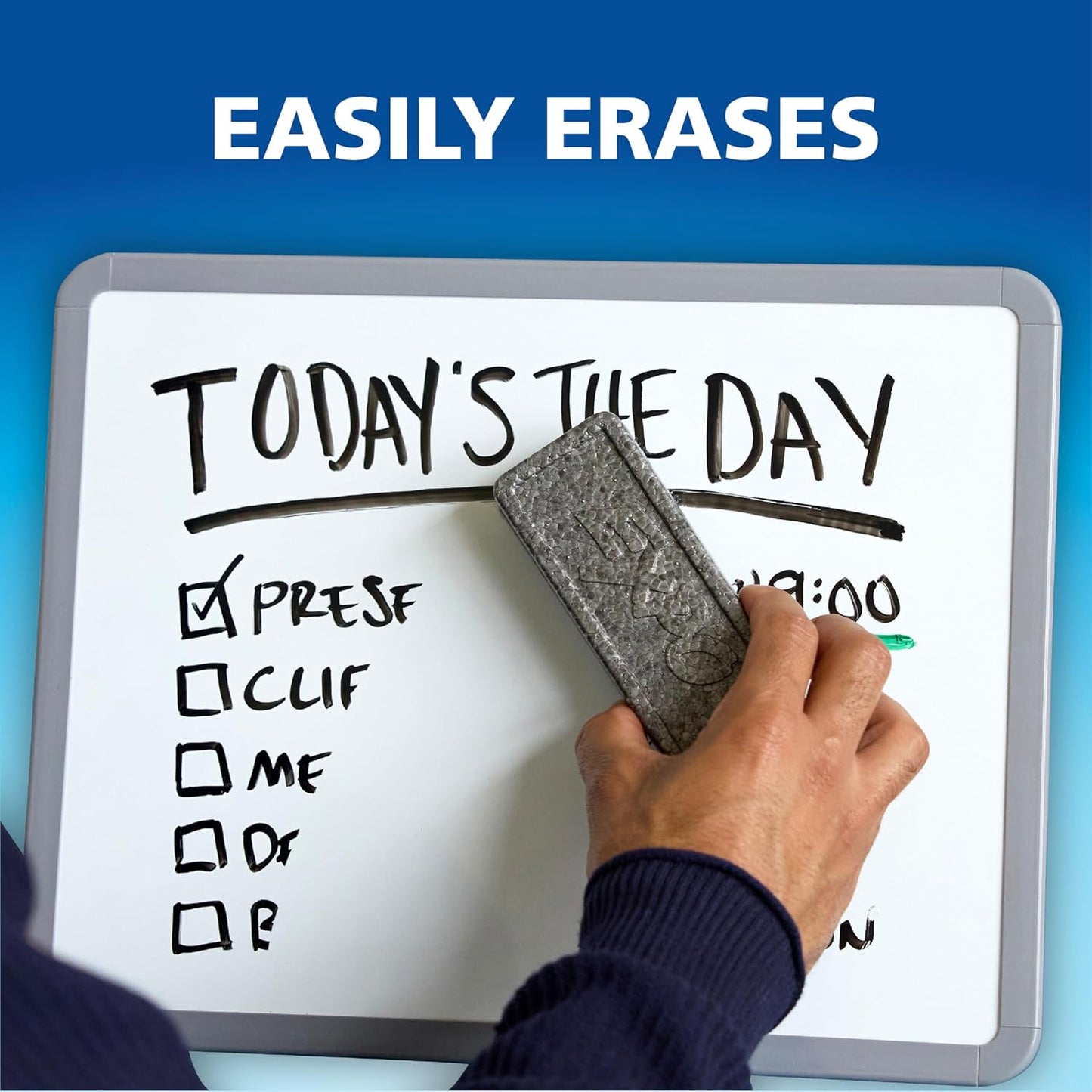 EXPO Dry Erase Markers, Low Odor Ink, Blue, Bullet Tip, 12 Count - Whiteboard, Calendar, Organization, Essential Supplies for Office, School, Classroom, Teachers