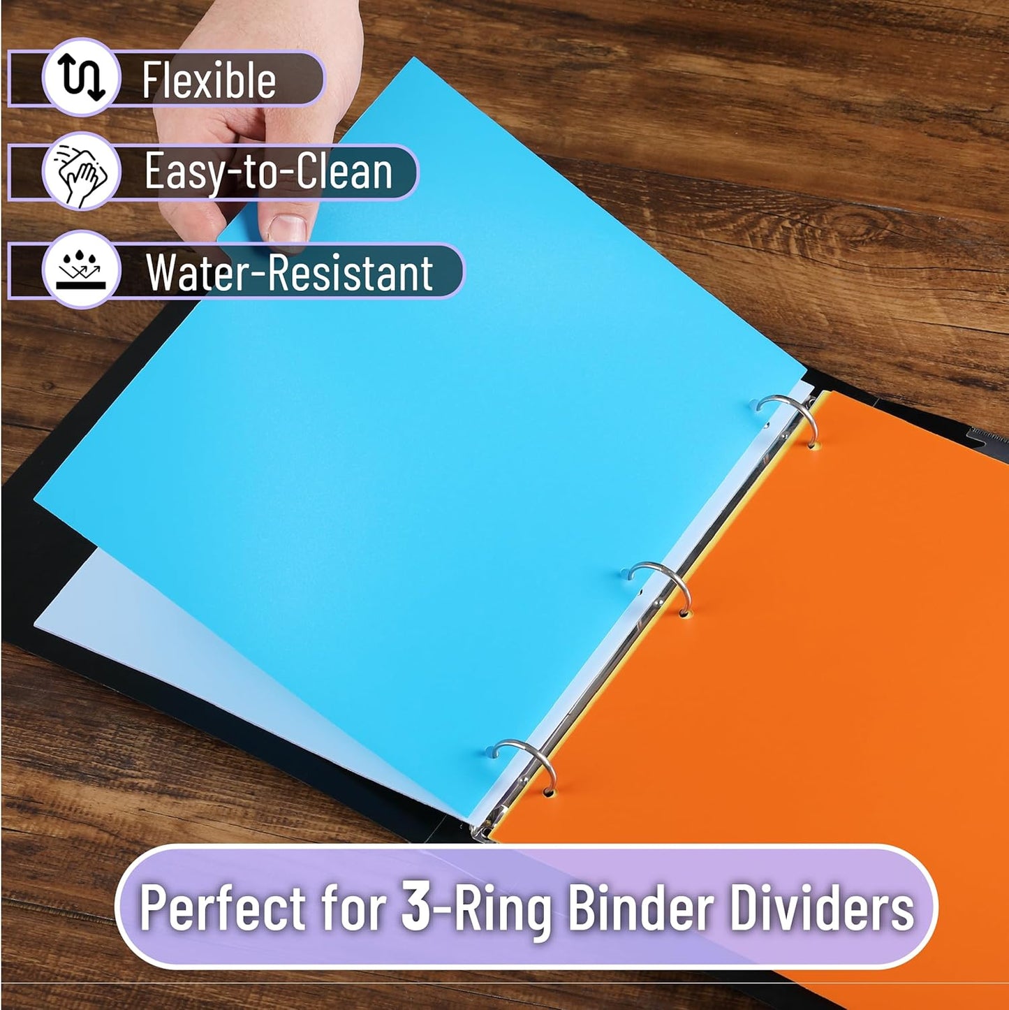 Mr. Pen- Binder Dividers, 6 Tab Dividers, Pack of 2 Sets (12 Dividers Total), Dividers
