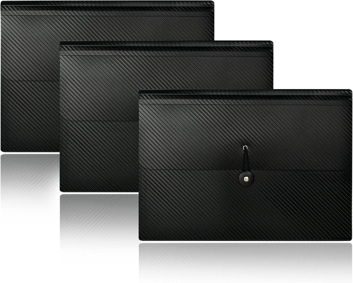Expanding File Folder with Tabs, 13 Pockets File Organizer Accordion File Holder ，with Elastic Buckles Closure, A4 Paper Document Organizer for Home School Office