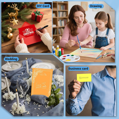 Cardstock 8.5 x 11, Thick Printer Paper 75 lb/200 gsm, 40 Sheets Card Stock White, Heavy Card stock, White CardStock Paper for Invitations, Diy Cards, Business Cards, Menus, Crafts, Drawing etc