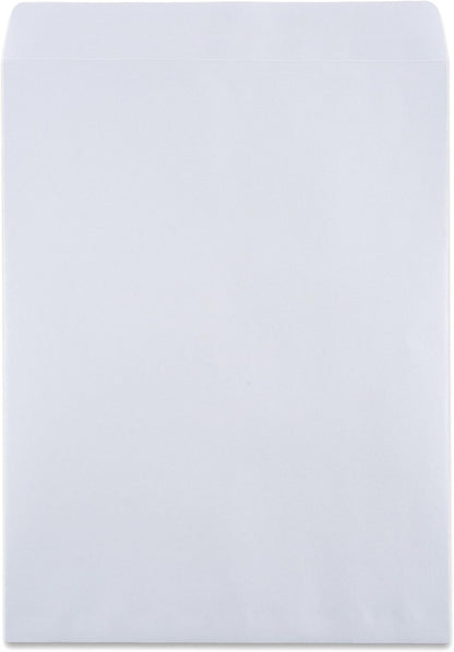 Aimoh 100 9 x 12 SELF Seal Security White Catalog Envelopes - 28lb - Security Tinted, Ultra Strong Quick-Seal, 9x12 inch (38100)
