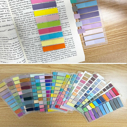 ELII Tabs 800Pcs Sticky Index Tabs Page Markers,Writable and Transparent Sticky Notes Page Tabs Book Markers Label Stickers Index Tabs for Page Marking Classify File (800 pcs Book tabs)