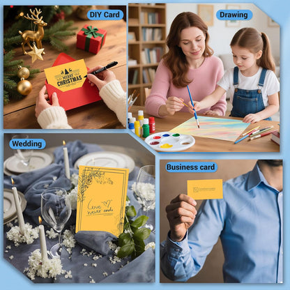 Cardstock 8.5 x 11, Thick Printer Paper 75 lb/200 gsm, 40 Sheets Card Stock White, Heavy Card stock, White CardStock Paper for Invitations, Diy Cards, Business Cards, Menus, Crafts, Drawing etc