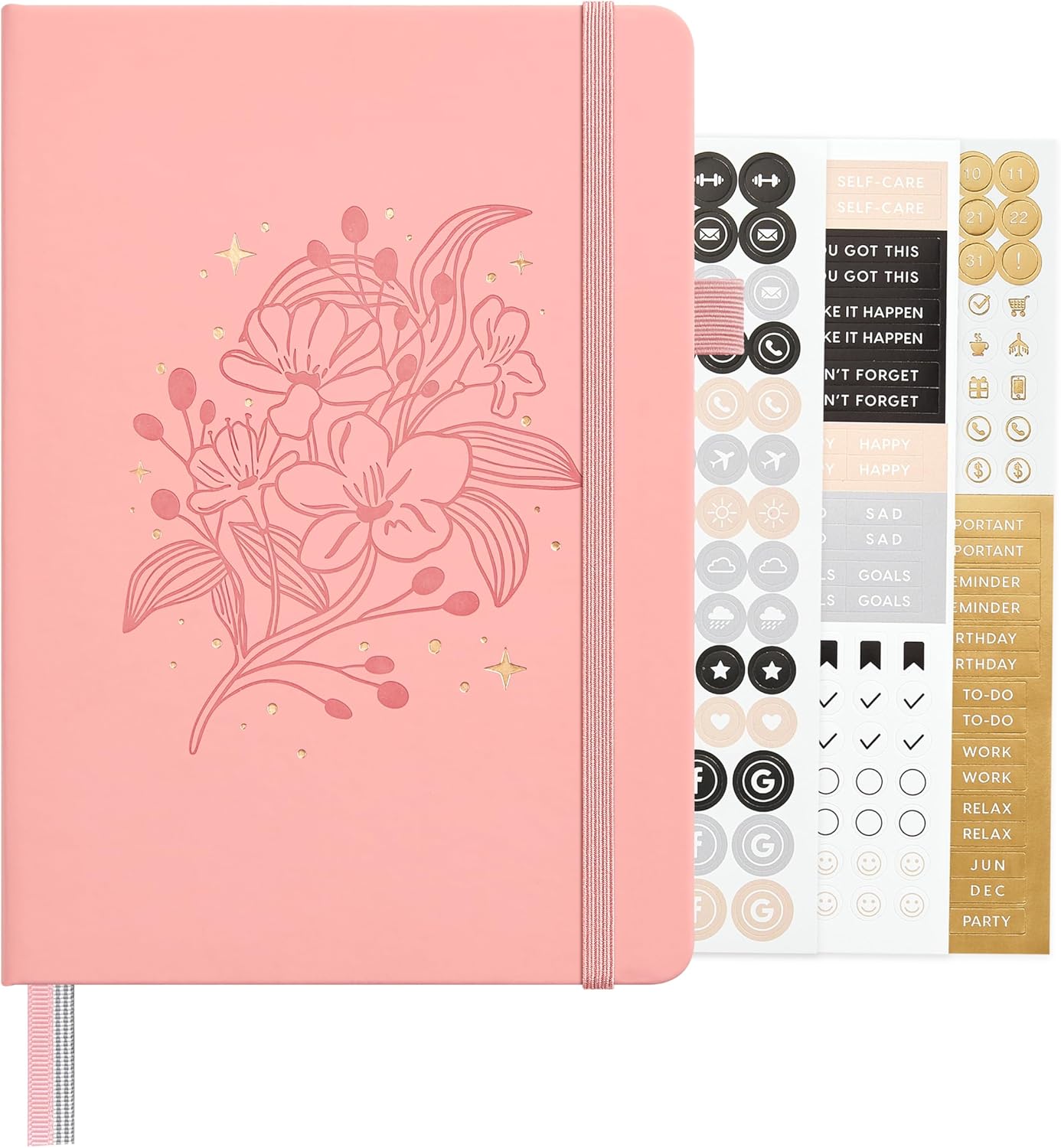 &And Per Se Lined Journal Notebook, 160 Pages, A5 5.7 x 8 inches College Ruled Thick Paper Notebook Journals for Writing, Hardcover Notebooks for Women Men Office School (1 Pack, Green) - Colors B