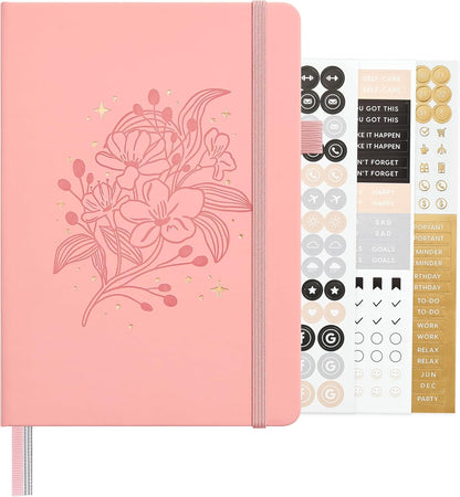 &And Per Se Lined Journal Notebook, 160 Pages, A5 5.7 x 8 inches College Ruled Thick Paper Notebook Journals for Writing, Hardcover Notebooks for Women Men Office School (1 Pack, Green) - Colors B